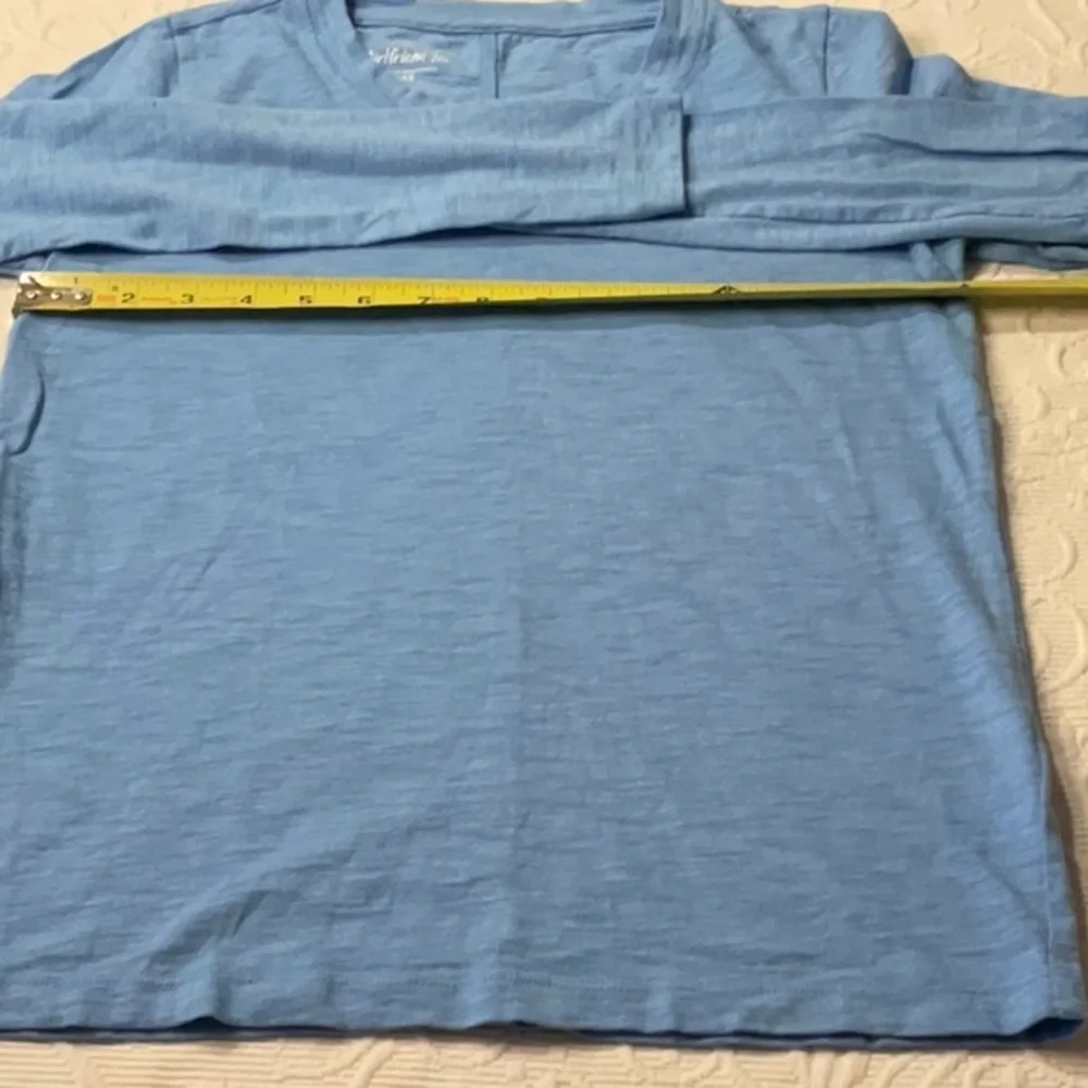 J. Crew Girlfriend Tee’s. Bundle: Brown S/S and Blue L/S. Nearly New. XS